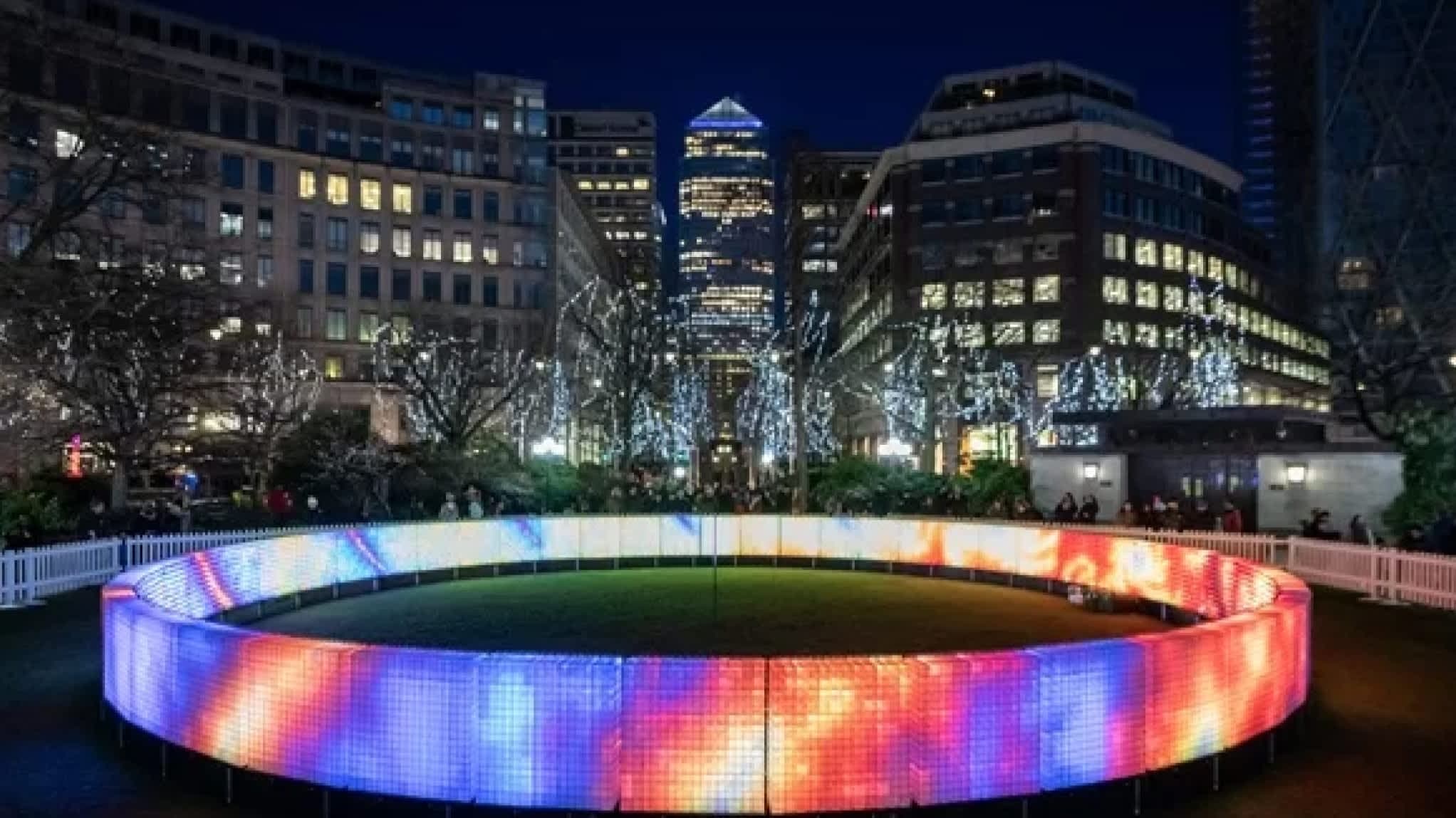 Canary Wharf Winter Lights - Photo