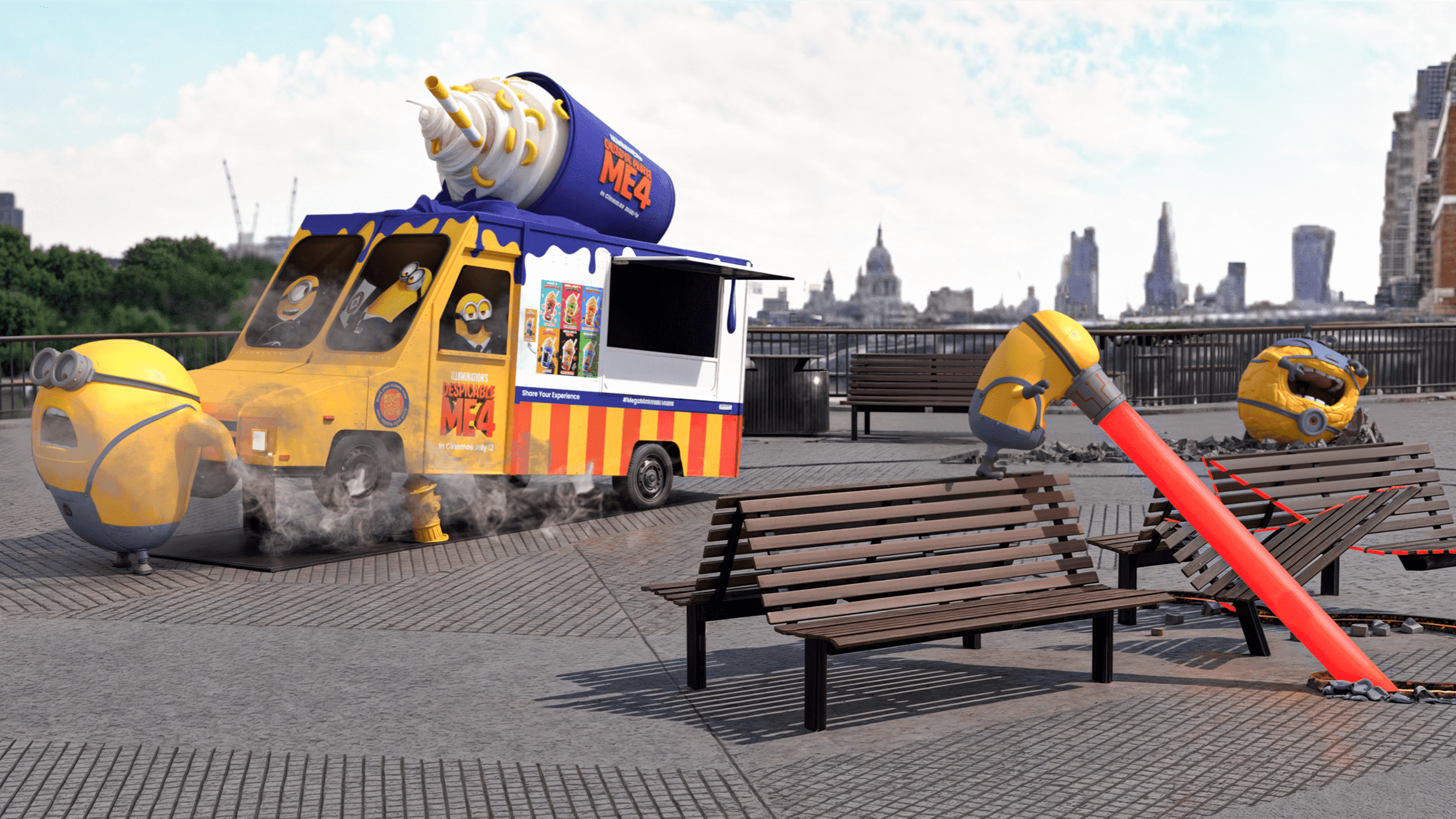 Mega Minions Despicable-y Delicious Slushie Van at Observation Point - Photo
