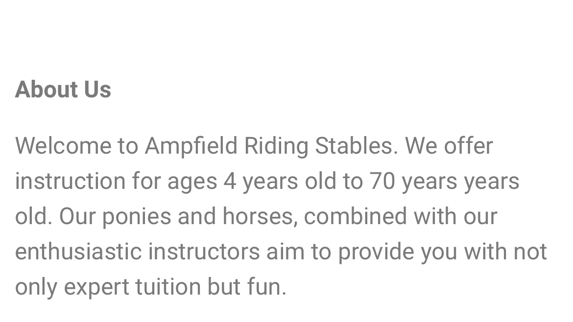 Ampfield Riding Stables - Photo
