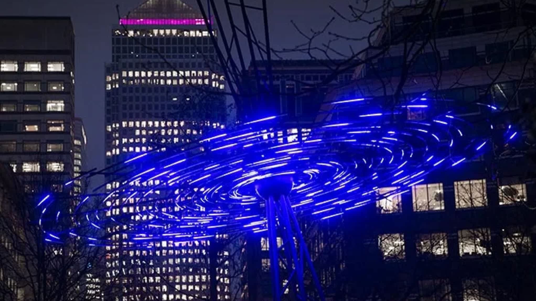 Canary Wharf Winter Lights - Photo