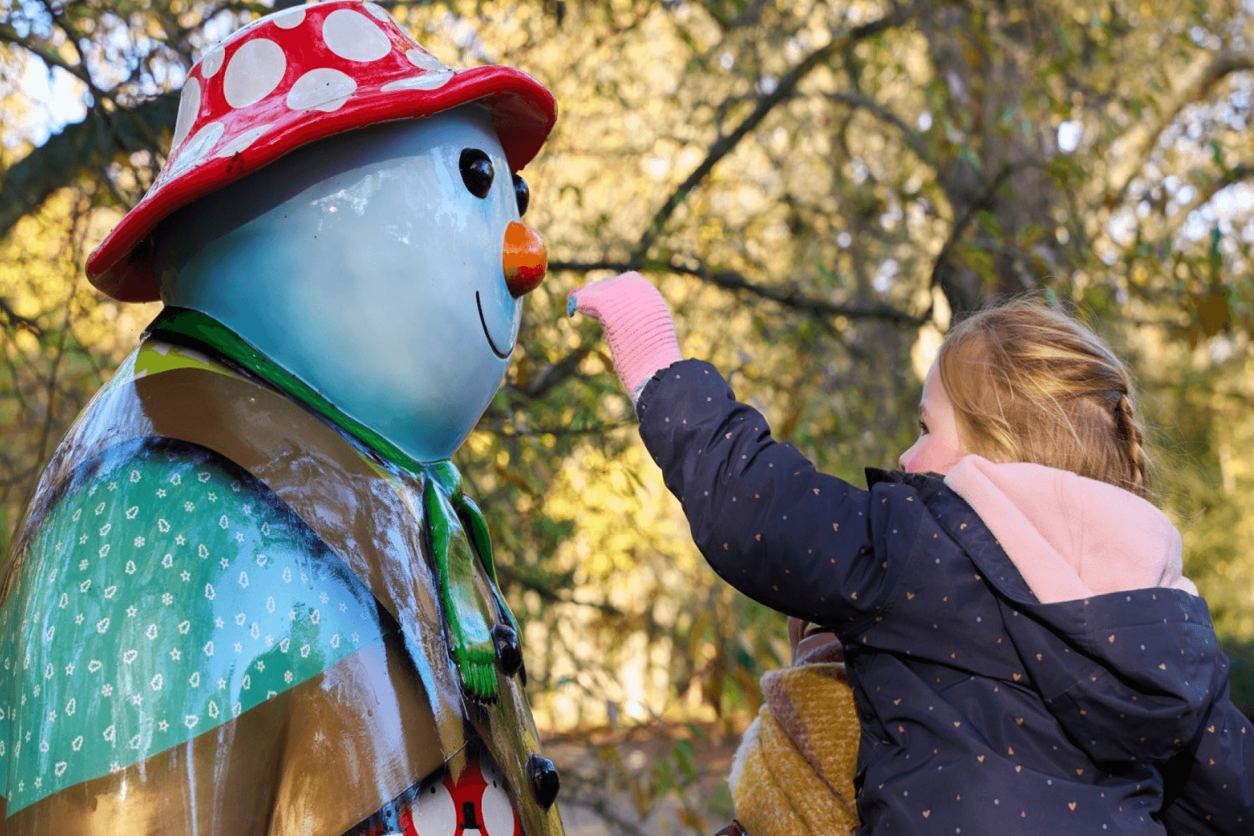 Walking with The Snowman™ at Winkworth Arboretum - Photo