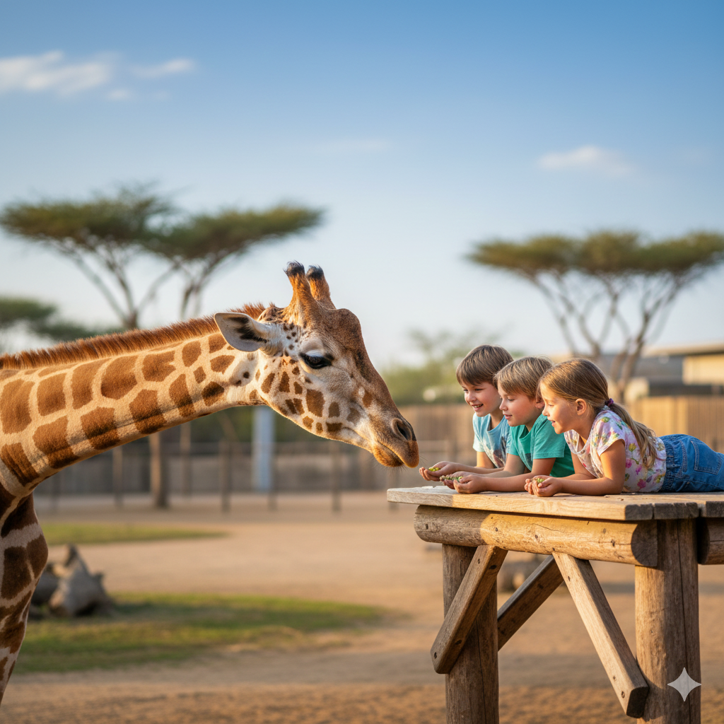 Family enjoying a day out